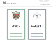 Tablet Screenshot of montonsportsclub.co.uk